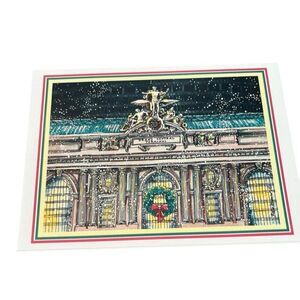 New York City Grand Central Station Terminal 8 Christmas Cards W Envelopes New